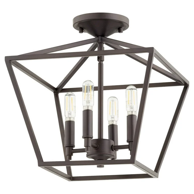 Gabriel Four-Light Flush Mount Ceiling Fixture