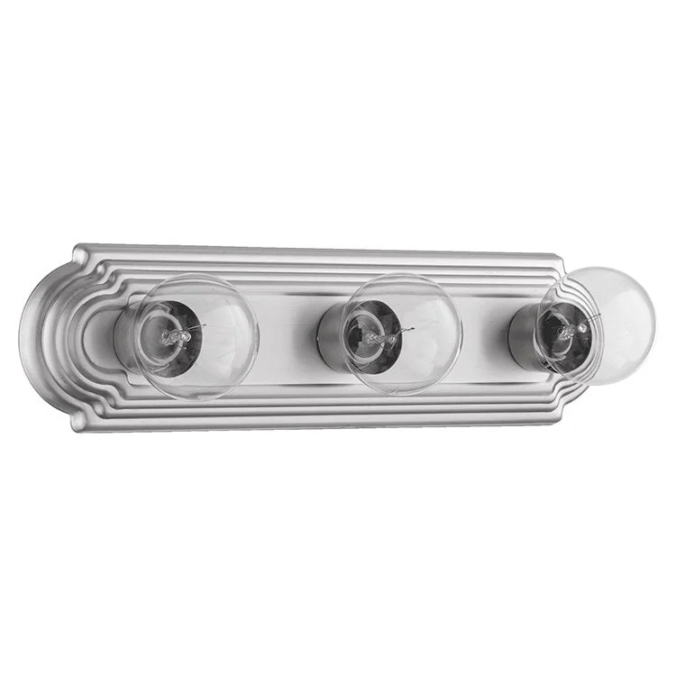 Signature Three-Light Stepped Bathroom Vanity Fixture