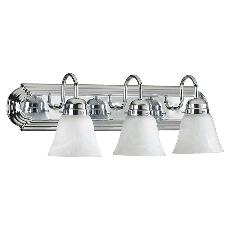 Signature Three-Light Bathroom Vanity Fixture