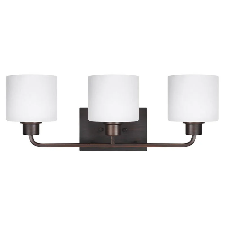 Canfield Three-Light LED Bathroom Vanity Fixture