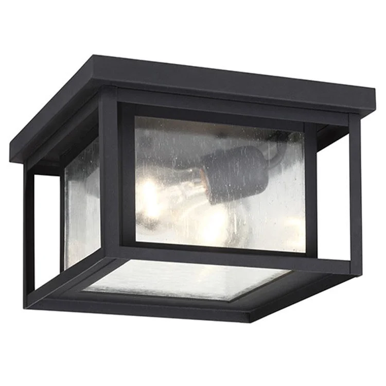 Hunnington Two-Light Outdoor Flush Mount Ceiling Fixture