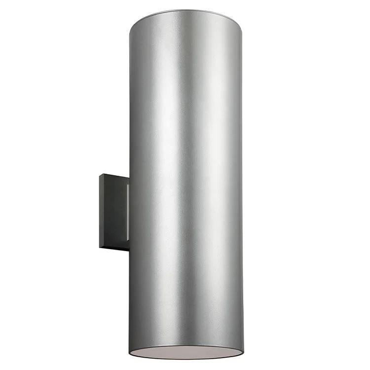 Outdoor Cylinders Two-Light LED Large Outdoor Wall Sconce